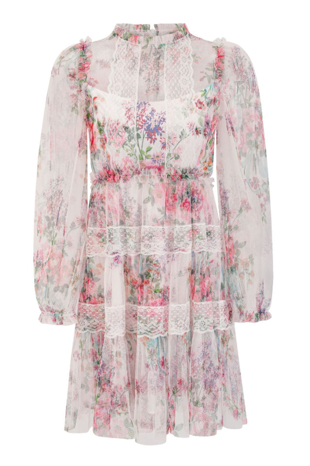 Women's Floral Wonder Micro Mini Dress Apricot