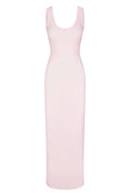 Women's Soft Lounge Lace Scoop Neck Dress Pink