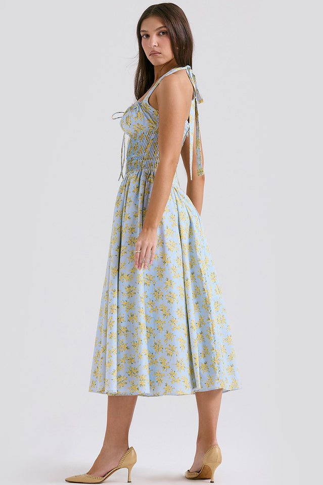 Women's Adabella Cotton Halter Midi Sundress