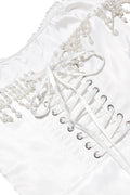 Women's Nalita Vintage Cream Beaded Strapless Dress