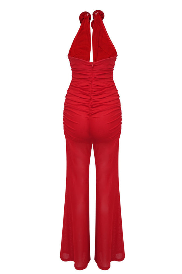 Women's Vissarion 3D Flower Pleat Jumpsuit
