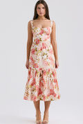 Women's Elia Floral Midi Sundress Pink Peony Print