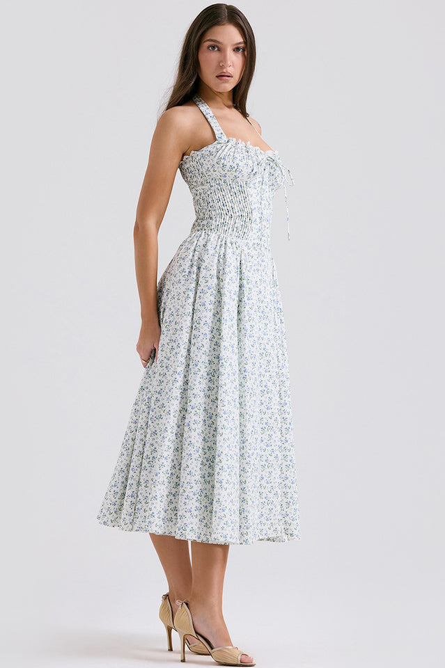 Women's Adabella Cotton Halter Midi Sundress