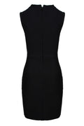 Women's Rhinestone Detail Spliced Dress