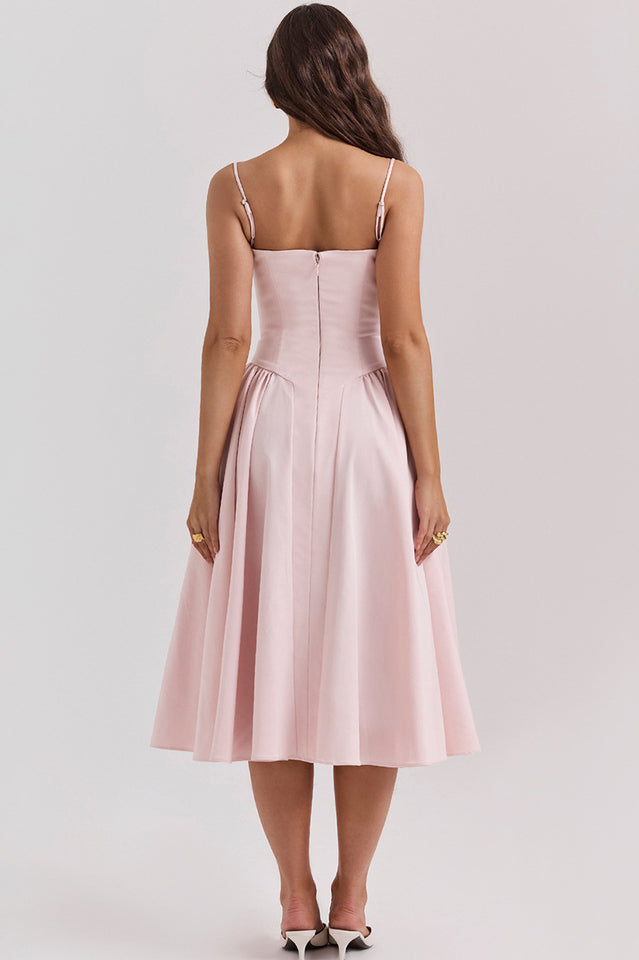 Women's Samaria French Navy Corset Sundress