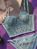 Women's Vintage Lace Embroidery Bustier