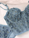 Women's Vintage Lace Embroidery Bustier