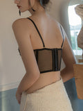 Women's Vintage Lace Embroidery Bustier