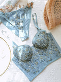 Women's Vintage Lace Embroidery Bustier