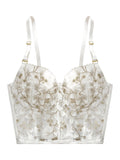 Women's Vintage Lace Embroidery Bustier