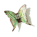 Green Dragontail Butterfly Hair Claw by Alorar with intricate butterfly design and vibrant green color, ideal for styling.