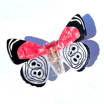Alorar red ring skirt butterfly hair claw clamp with intricate design and sturdy grip for stylish hair styling.