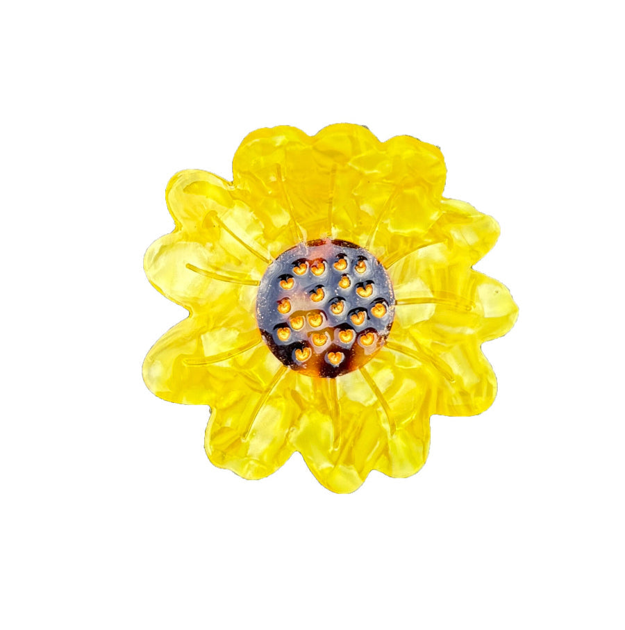 Alorar soft daisy hair claw clamp in pastel colors, featuring a floral design for stylish hair styling.