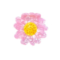 Alorar soft daisy hair claw clamp in pastel colors, featuring a floral design and sturdy grip for stylish hair updos.