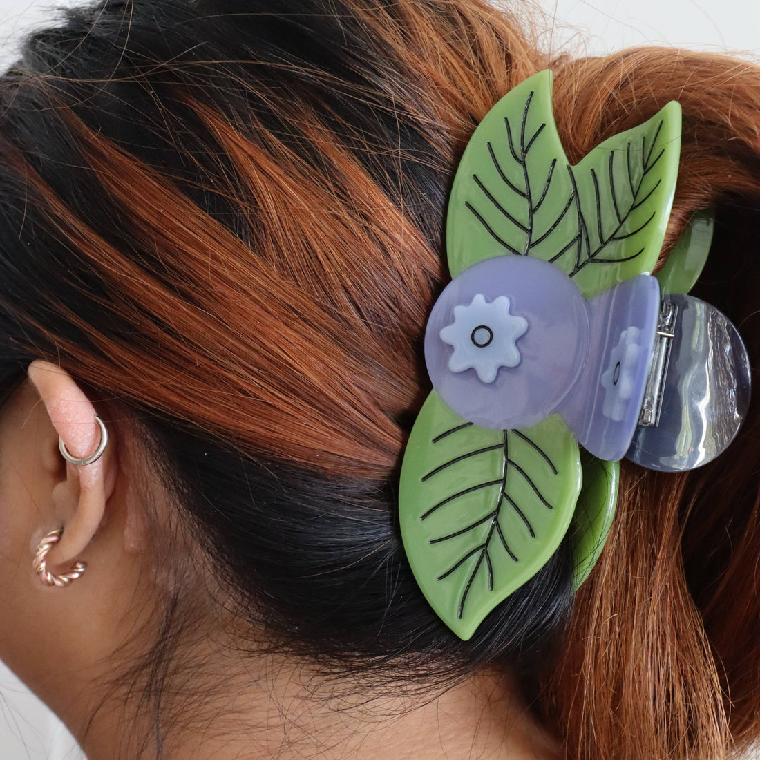 XL Blueberry Hair Claw Clip