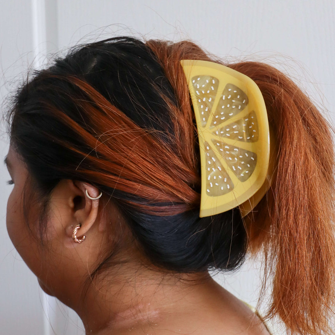 XL Lemon Slice Hair Claw Clip