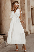 Women's Pleated Maxi Dress