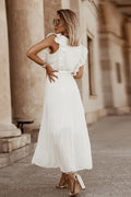 Women's Pleated Maxi Dress