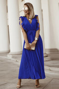 Women's Pleated Maxi Dress