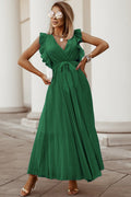 Women's Pleated Maxi Dress