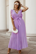 Women's Pleated Maxi Dress