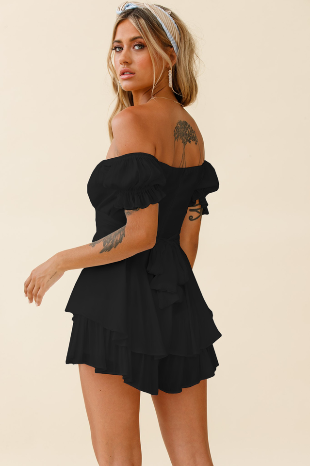 Women's Boho Off Shoulder Romper