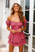 Women's Boho Off Shoulder Romper