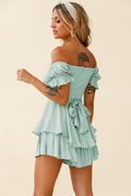 Women's Boho Off Shoulder Romper