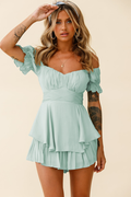 Women's Boho Off Shoulder Romper