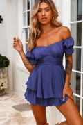 Women's Boho Off Shoulder Romper