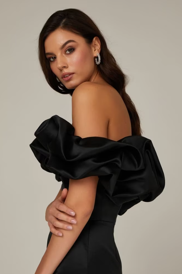 Women's Elastic Mystic Satin Dress