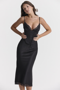 Women's Salma Satin Slip Midi Dress