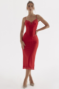 Women's Salma Satin Slip Midi Dress