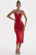 Women's Salma Satin Slip Midi Dress