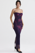 Women's Aiza Purple Floral Dress