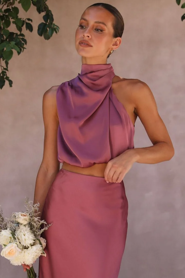 Women's Esther Top + Maxi Skirt Set