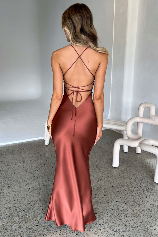 Women's Malika Maxi Dress Rust