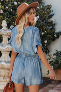 Women's Judith Pocketed Chambray Romper