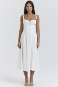 Women's Carmen White Bustier Sundress