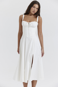 Women's Carmen White Bustier Sundress
