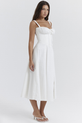 Women's Carmen White Bustier Sundress