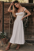 Women's Carmen White Bustier Sundress