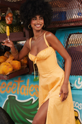 Women's Carmen Tangerine Bustier Sundress