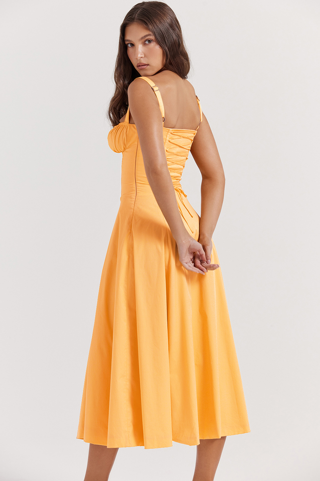 Women's Carmen Tangerine Bustier Sundress