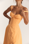 Women's Carmen Tangerine Bustier Sundress