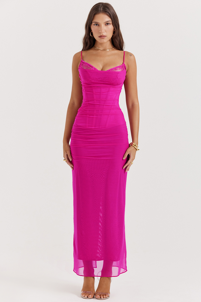 Women's Nalini Fuchsia Maxi Dress Fuchsia