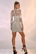 Women's Paloma Mesh Rhinestone Bandage Dress