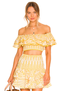 Women's Jessica Bara Vanessa Ruffle Set Yellow