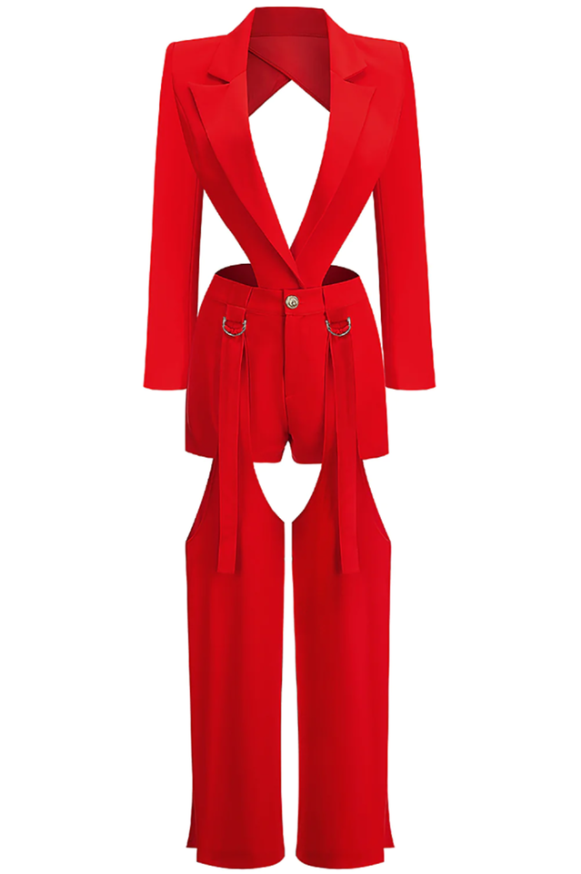 Women's Shapa Blazer Three Piece Set