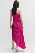 Women's Catalina One Shoulder Pleated Satin Dress